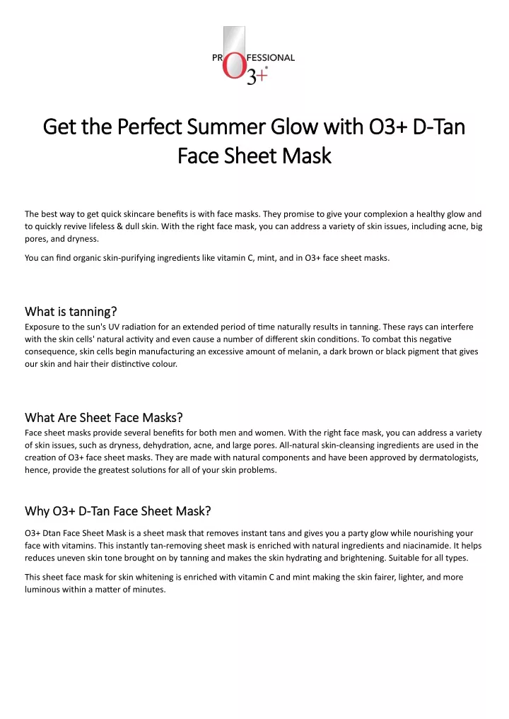 get the perfect summer glow with