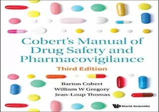 [EPUB] DOWNLOAD Cobert's Manual Of Drug Safety And Pharmacovigilance (Third Edition): 3rd Edition