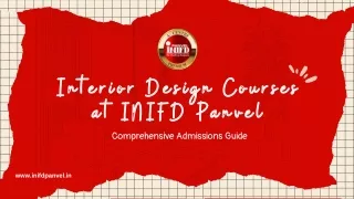 Interior Design Courses at INIFD Panvel Comprehensive Admissions Guide