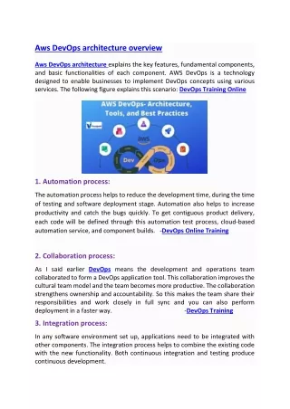 aws devops architecture overview