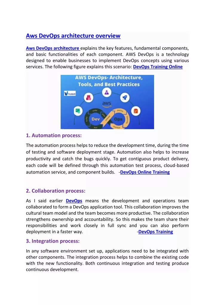 aws devops architecture overview