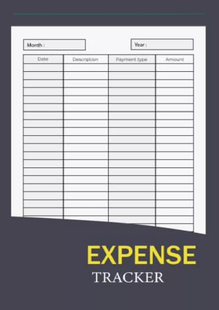 expense tracker expense tracker bill organizer