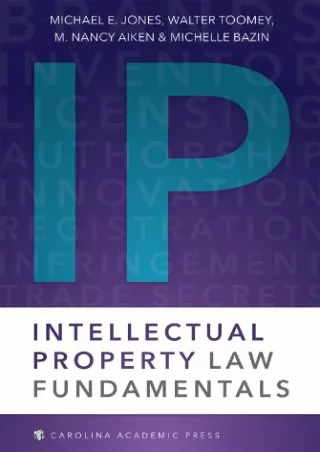 [PDF READ ONLINE] Intellectual Property Law Fundamentals ipad