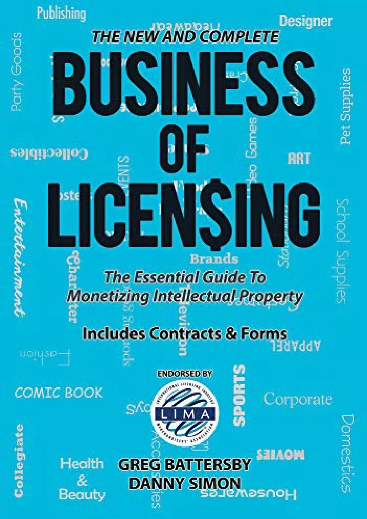 the new and complete business of licensing