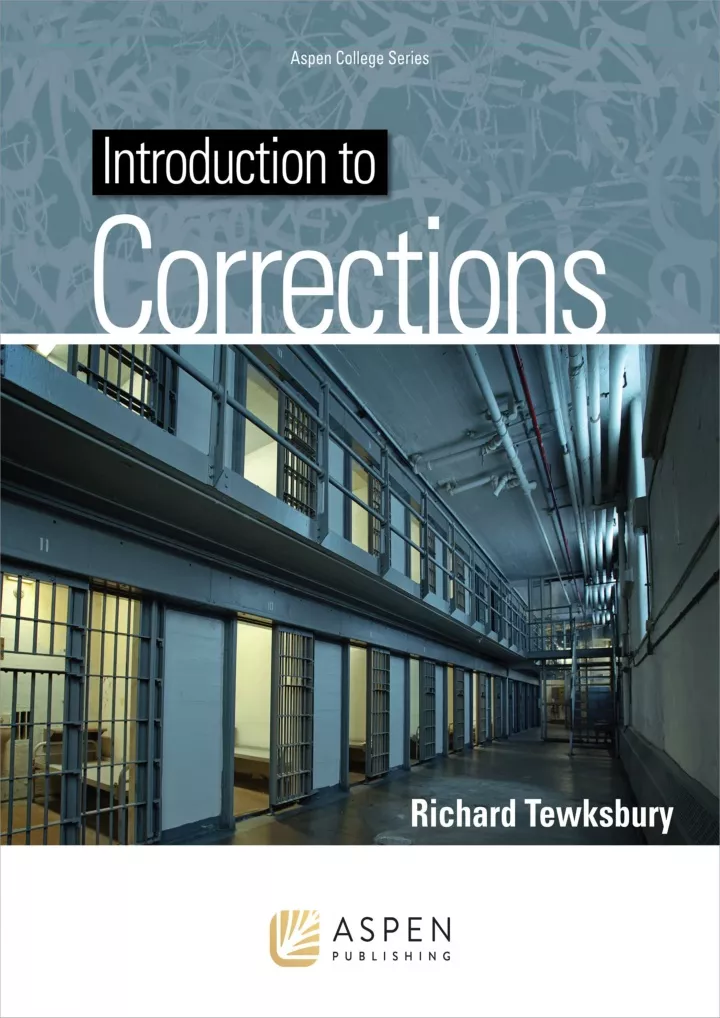 introduction to corrections aspen college series
