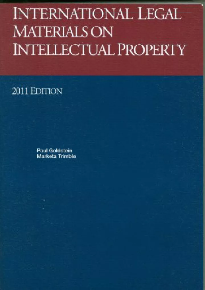 international legal materials on intellectual