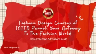 Fashion Design Courses at INIFD Panvel Comprehensive Guide to a Stylish Careeron