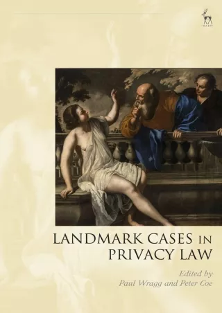 [PDF] DOWNLOAD Landmark Cases in Privacy Law read
