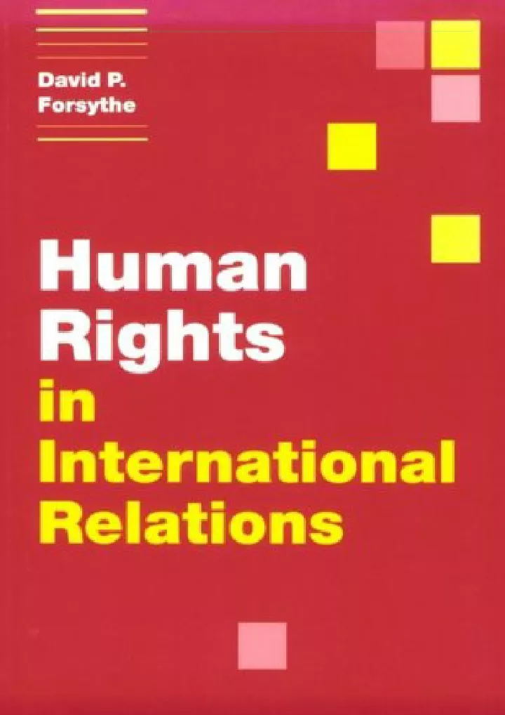 human rights in international relations themes