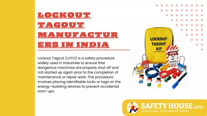 lockout tagout manufactur ers in india