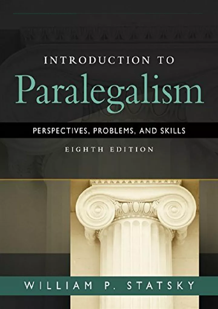 introduction to paralegalism perspectives