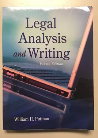 Download Book [PDF] Legal Analysis and Writing full
