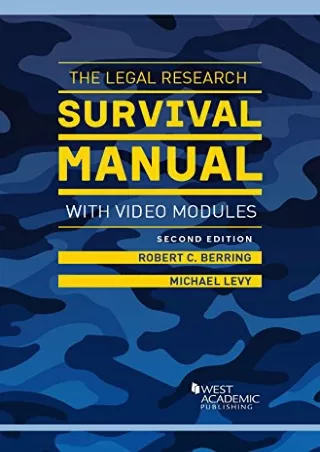 Download Book [PDF] The Legal Research Survival Manual with Video Modules (