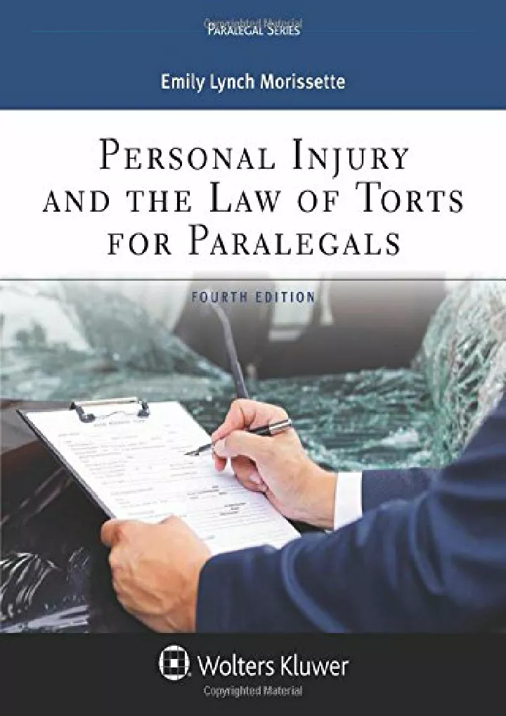 personal injury and the law of torts
