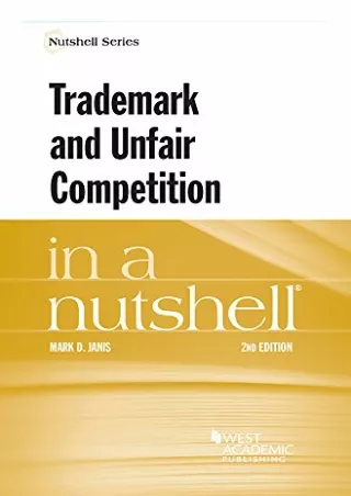 DOWNLOAD/PDF Trademark and Unfair Competition in a Nutshell (Nutshells) ipa