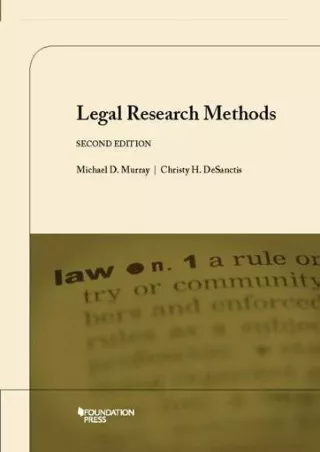 PDF_ Legal Research Methods, 2d (Coursebook) android