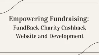 Fundraising Charity Cashback Solution