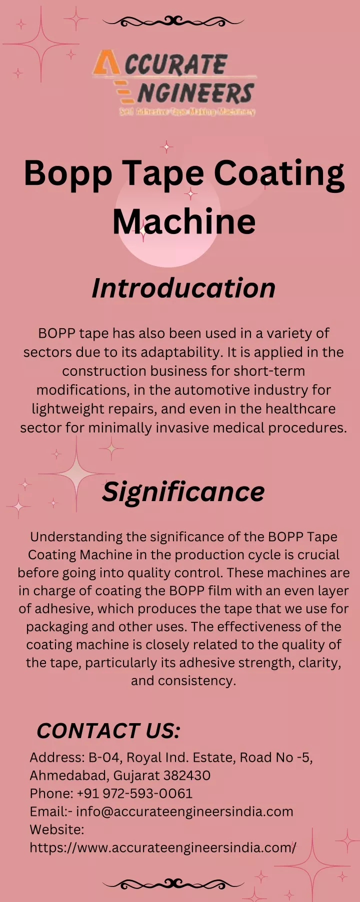 bopp tape coating machine