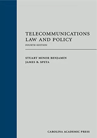READ [PDF] Telecommunications Law and Policy kindle