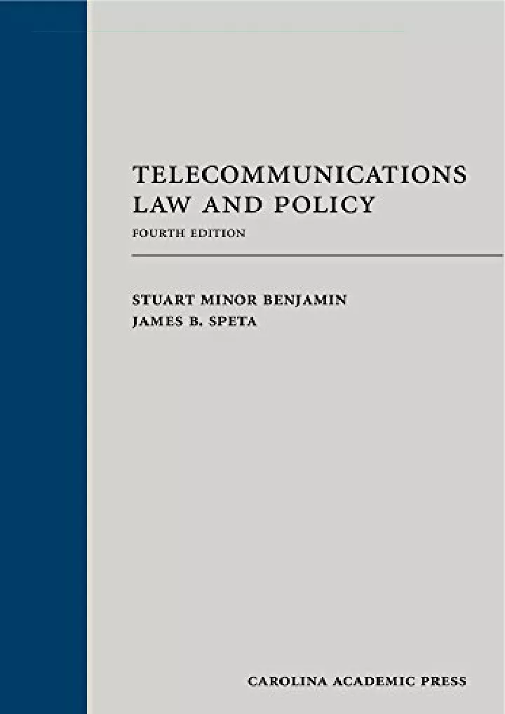 telecommunications law and policy download