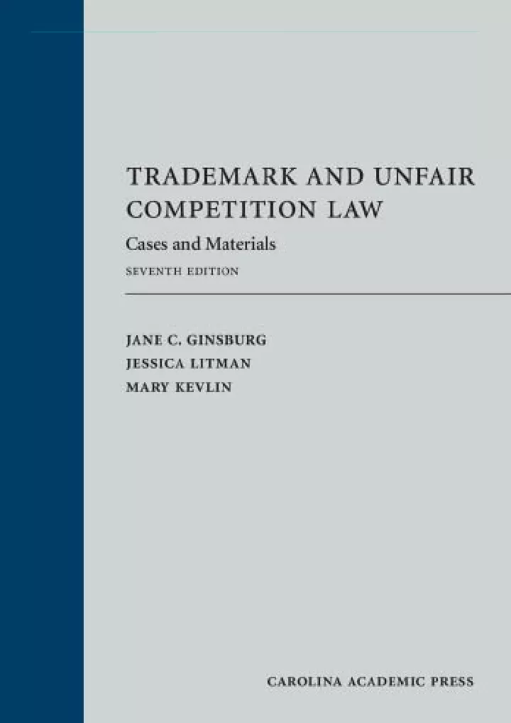 trademark and unfair competition law cases