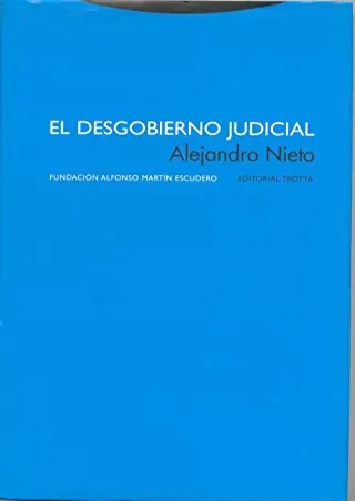 [PDF] DOWNLOAD El desgobierno judicial android