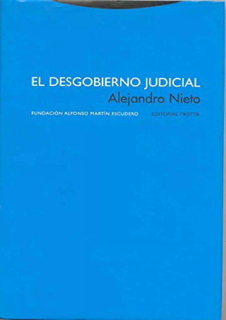el desgobierno judicial download pdf read
