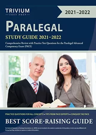 DOWNLOAD/PDF Paralegal Study Guide 2021-2022: Comprehensive Review with Pra