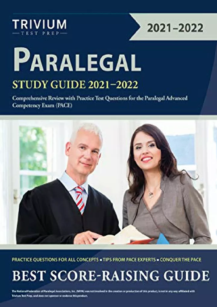 paralegal study guide 2021 2022 comprehensive