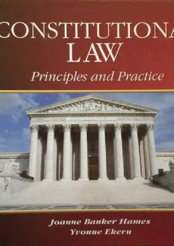 constitutional law principles and practice