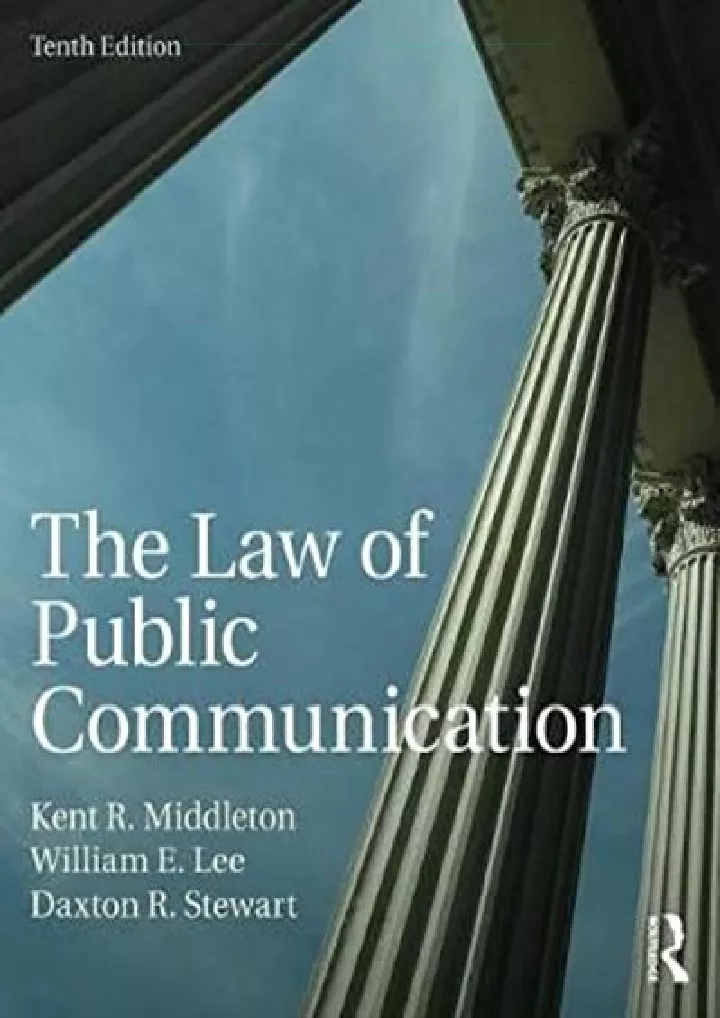 the law of public communication download pdf read