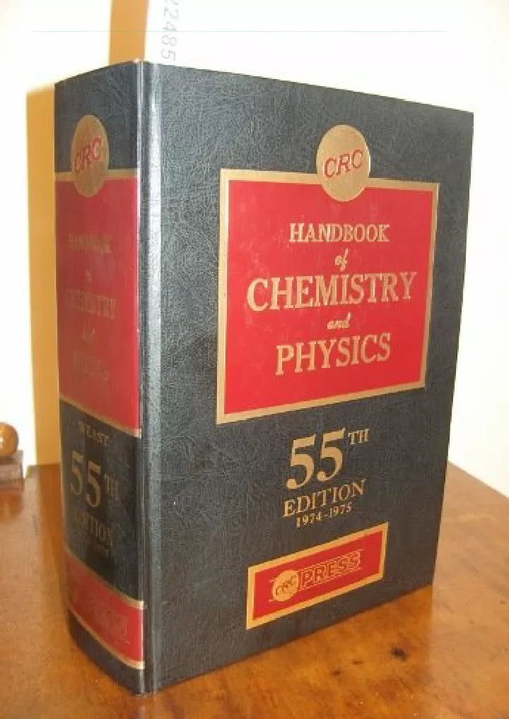 crc handbook of chemistry and physics download