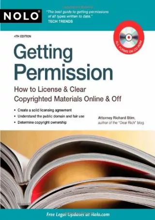 PDF/READ Getting Permission: How to License & Clear Copyrighted Materials O