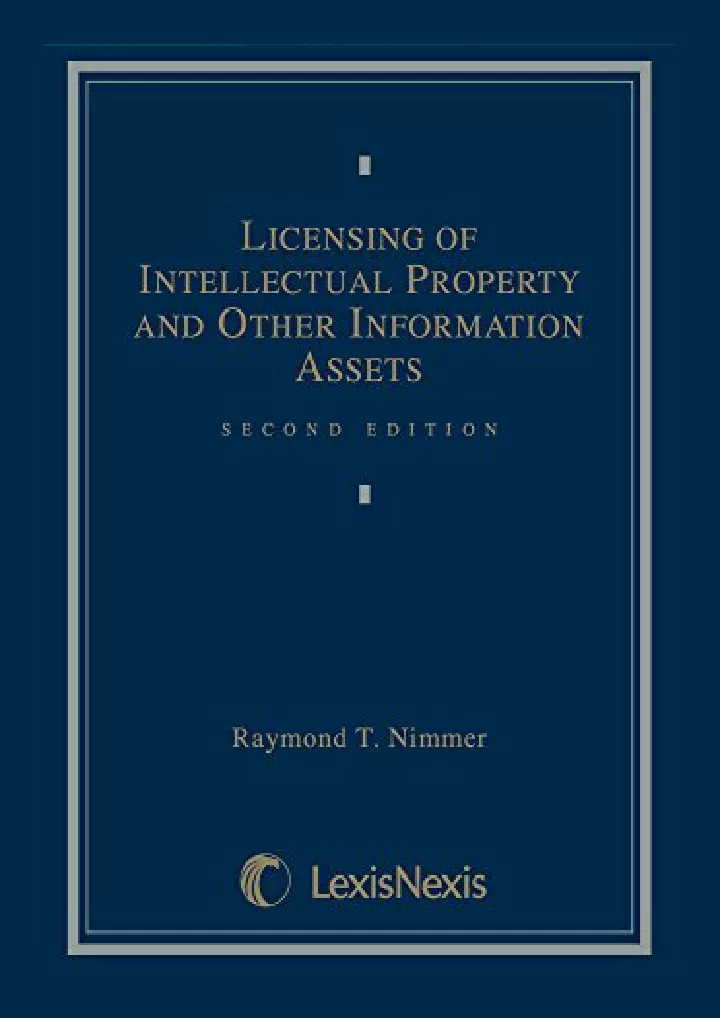 licensing of intellectual property and other