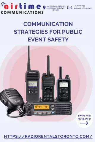 Communication Strategies for Public Event Safety