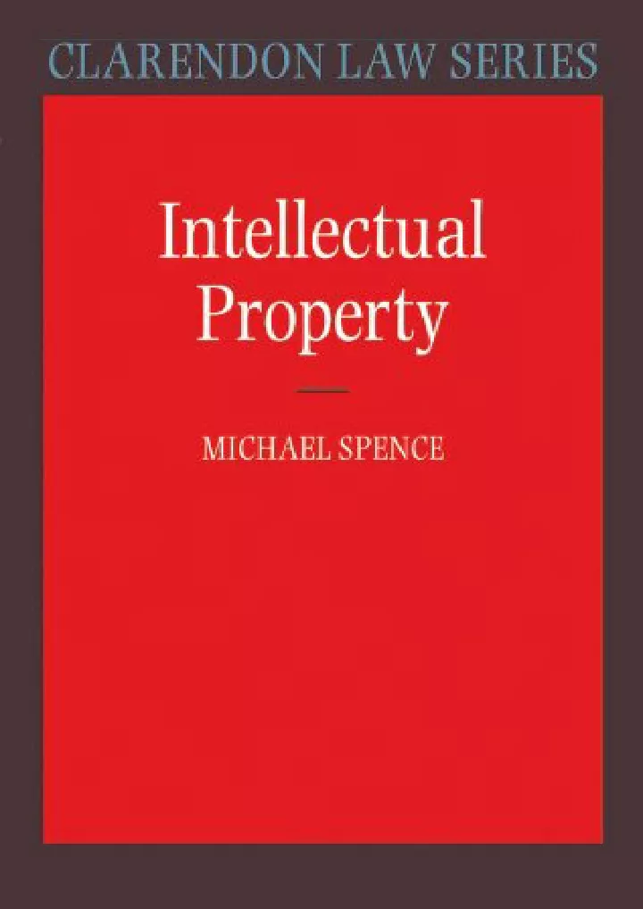 intellectual property clarendon law series