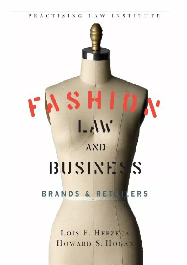 fashion law business brands retailers download