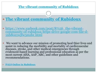 The vibrant community of Rubidoux