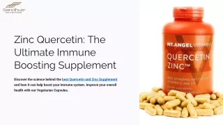 Zinc Quercetin: The Ultimate Immune Boosting Supplement