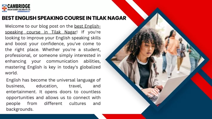 best english speaking course in tilak nagar