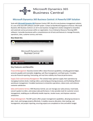 PPT - Microsoft dynamics 365 erp system PowerPoint Presentation, free ...