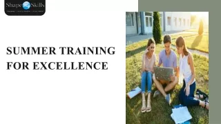Best Summer Training Course in Noida 2023