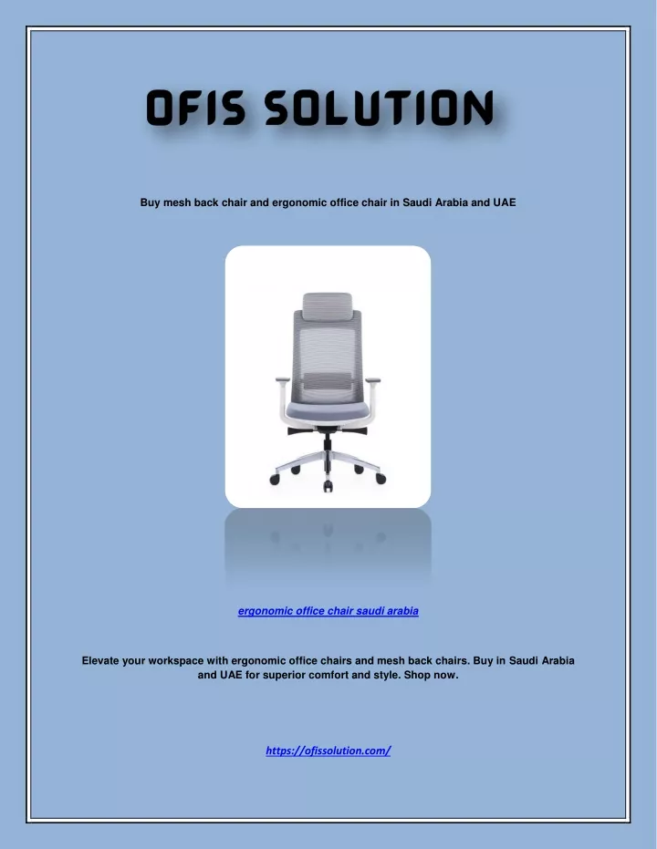 buy mesh back chair and ergonomic office chair