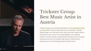 Trickster Group Best Music Artist in Austria