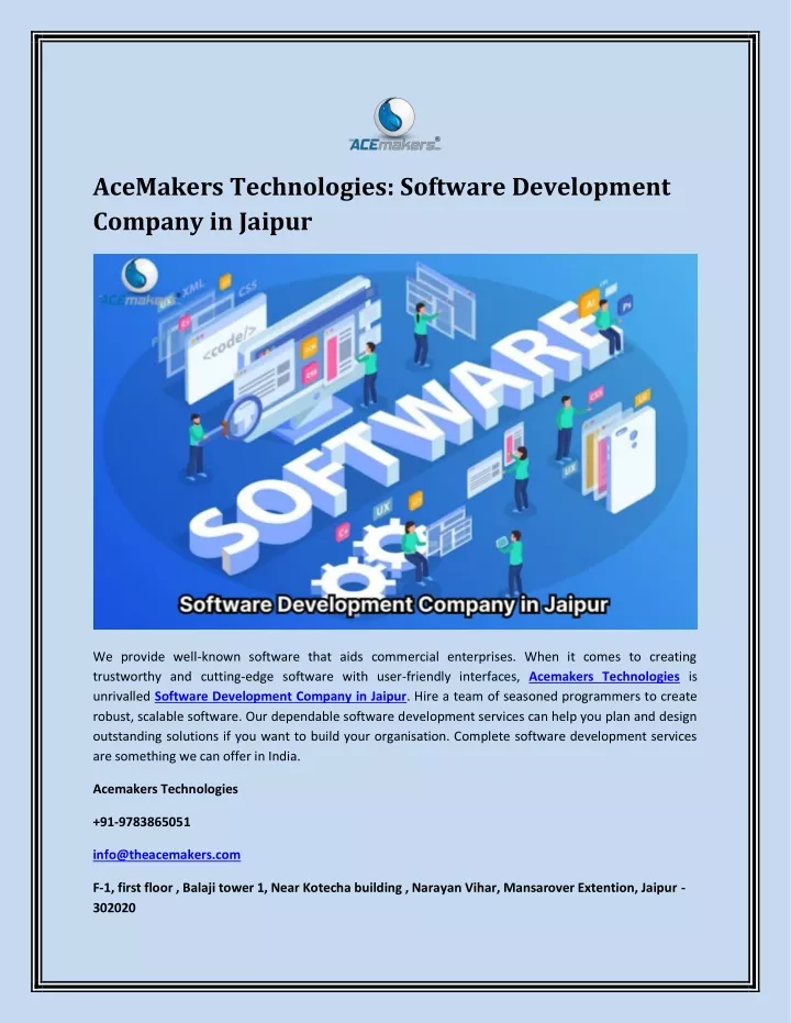 acemakers technologies software development