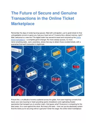 The Future of Secure and Genuine Transactions in the Online Ticket Marketplace (1)