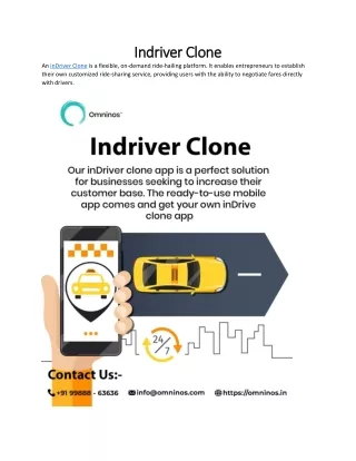 Indriver Clone