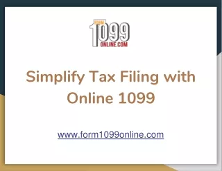 simplify tax filing with online 1099