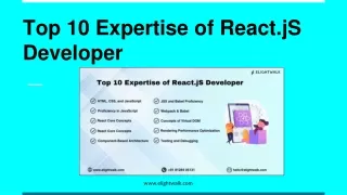 top 10 expertise of react js developer