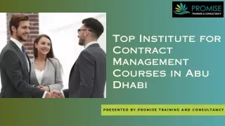 Top Institute for Contract Management Courses in Abu Dhabi